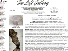 Tablet Screenshot of loftgallery.org